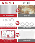Heavy Duty Stainless Steel Wave Washer Kit 350 Piece Assortment For Gaskets And Spacers, 304 grade, boxed sizes M3-M12
