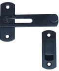 2 Pack 180 Degree Flip Sliding Barn Door Lock Set For Privacy And Security, Heavy Duty Powder Coated Forged Steel Latches