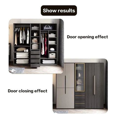 Built Tough Stainless Steel Door Hinges Featuring Dual Ball Bearings For Rock Solid Stability And Silky Smooth Closing Flawlessly Fit For Bedroom Wardrobes.