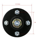 Trailer Axle Kit Assembly With Four On Four Inch Bolt Idler Hub And One Quarter Inch Round BT8 Spindle For Two Thousand Pound Axles