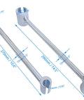 Two Sets Adjustable Door Hinge Bender Wrench Kit For Sagging Doors And Gap Adjustment 14 To 19mm And 23 To 25mm Tool