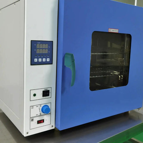 Heavy Duty Green Plastic Oven Handle Replacement For Commercial Food Service Equipment on blue oven door.