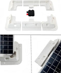 Flat Roof Solar Panel Mounting Bracket Kit 7 Piece ScrewFix Roof Mounts For RVs Vans Caravans Sheds And Boats Not For Curved Roofs
