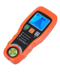 FTVOGUE Stud Finder Wall Scanner, ABS Electronic Stud Detector with LCD Backlit Display, showing buttons and screen in orange.