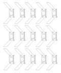 20 Pcs Iron Lamp Shade Clips Set For Ceiling And Table Lamps Easy Install Silver Spring Buckles Durable Lamp Shade Holders