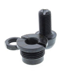 GM Clutch Fork Pivot Ball Adjustable Steel 13/16-16 For Bellhousing, Dialed In Clutch Geometry With Wide Adjustment Range From 1 5/16 In To 1 11/16 In For Smooth Engagement. Black steel adjustable clutch fork pivot ball and lock nut