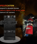 Rugged Fire Extinguisher Mount Kit For Cars Trucks Boats RVs And Garages Heavy Duty Bracket Fits 10lb Dry Chem Or 5lb CO2