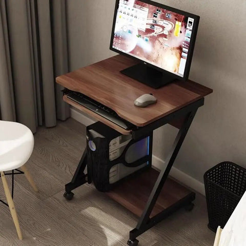 Cute standing desk with keyboard tray for home office, showcasing smooth adjustable height and MDF material.