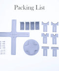Go To Display Stand For Model Airplanes And Painting Projects, Berth Jig Tray packing list with grey PLA components