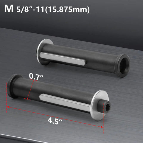 Side view of All In One Polishing Attachment For Angle Grinder With Burnishing Wheel Pro Grade Multi Function Tool, dimensions shown.