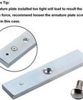 Armature plate and screw for 600 Lbs Magnetic Door Lock With Fail Safe Electric Access Control For Single Door Dual Voltage 12VDC Or 24VDC