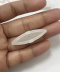 4 Pieces Toilet Seat Bumpers Replacement Kit For Quiet Close Lids, single rubber cushion in hand, ABS material