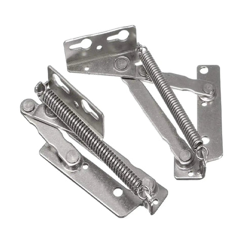Two Pieces 80 Degree Foldable Lifting Brackets Sofa Hinge Self Locking Steel for Heavy Duty Support, high load bearing