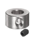 Stainless steel shaft collar with set screw for 6mm bore, 12mm outer diameter, 7mm width
