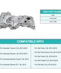 Timing Chain Cover and Oil Pump Kit M580 21350 2E030 Direct Fit for Hyundai Tucson 2.0L Elantra 1.8L Forte Soul