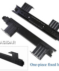 Heavy Duty Drawer Slides Detachable 10in or 12in Length, 3 Fold Glides, Ball Bearing Runners for Smooth Quiet Opening, Rustproof Cold-Rolled Steel, High Load 40kg Per Pair, Durable and Reliable for Fast Fixes black detachable drawer slides with fixed lugs
