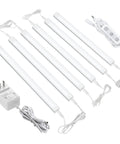 Dimmable Under Cabinet Led Lights for Kitchen, 6 Pack 12 Inch Linkable Bar Lights, Cold White 5000K, DC24V, 18W, 1360 Lumens