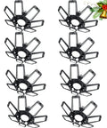 Eight Pack LED Garage Lights With Beastly Bright Seven Plus One Adjustable Panels 200W Shop Ceiling Light Delivers 20000 Lumens