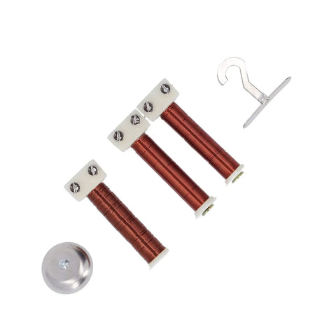 Must Have Electromagnetic Induction Coil Kit For Physics Labs Includes helical coil, electromagnet, electric bell, hook