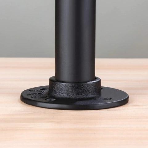 4 Pack Industrial Pipe Table Leg Set For DIY Rustic Farmhouse Tables And Furniture, heavy duty metal pipe with flange, anti-rust coating
