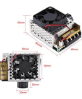 Beefy 4000W SCR Voltage Regulator and Electric Motor Speed Controller Dimmer, compact design with cooling fan, 85x60x45mm