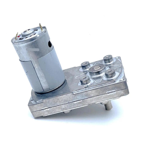 Next Level FC-550/555 6V12V24V DC Gear Motor With Big Torque And Super Powerful Performance For Industrial Automation And Robotic Projects That Actually Work Hard, showing a metallic gear motor with visible mounting holes.