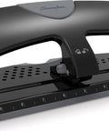 No Sweat Heavy Duty Three Hole Puncher With 20 Sheet Capacity Solid Steel Frame, ergonomic design for easy paper organization.