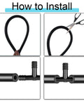 How to install High Temp Silicone Vacuum Hose Kit For Your Car And Engine, 6 Pieces With 5 Foot Lengths, demonstrating cutting and connecting.