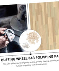 120Pcs Wool Felt Polishing Wheels Set With Shank For Rotary Polisher Pro Grade Wool Buffing Tools Kit for metal and wood finishing