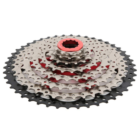 8 Speed 46T Hollow Mountain Bike Cassette Freewheel Kickass Upgrade for Smooth Shifting and Lighter Ride, side view