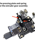 3D Printer Screw Assortment Kit For X1 X1C X1E P1P P1S AMS extruder assembly with pressing plate and spring visible