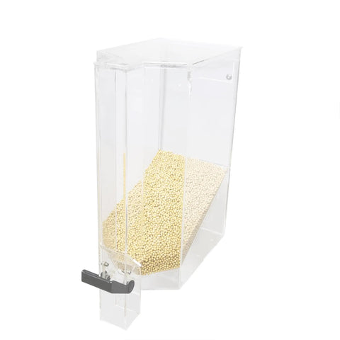 12 Gallon Gravity Bin Bulk Food Dispenser For Candy Cereal And Coffee Beans Heavy Duty Kitchen Hauler with clear acrylic design.