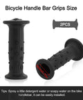 Non Slip Rubber Handlebar Grips For 19mm Round Bike Bars, showing 18mm inner tube, black TRP rubber, 92mm length.