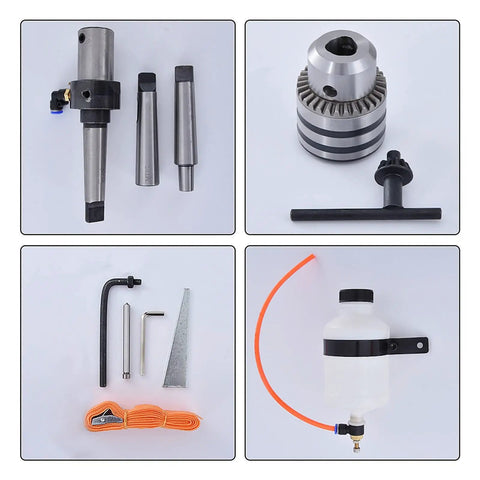 Heavy Duty Portable Magnetic Drill Press Rock Solid Electromagnetic Base Heavy Hitter 1680W Motor drill bits and tools set