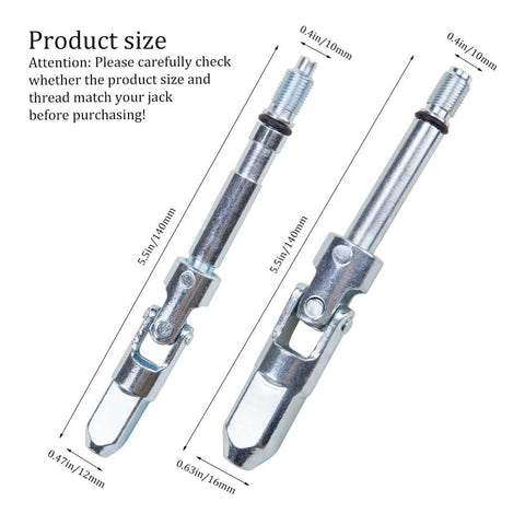 2 Pieces Jack Joint Metal Tool Kit With Dual Pump Horizontal Jack Parts And Oil Seal Portable U Joint Rebuild Kit size view