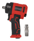 1/2 Inch Air Chucker Pneumatic Impact Wrench 1200Nm 10000 RPM Turbo Speed with connector and cushioned grip.