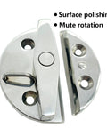 Marine Grade 316 Stainless Steel Boat Door Hatch Round Turn Button Twist Catch Latch Hardware For Yachts, polished steel