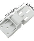 Two Pack Freezer Hinges For Small Chest Freezers Folding 3 Hole Design Durable ABS Plastic White Universal Fit
