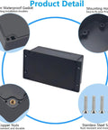 Outdoor Waterproof Junction Box IP67 Project Box Built Tough For DIY Electrical Enclosures ABS Construction Mounting Ear Dustproof And Weather Resistant Ideal For Outdoor Electronics 7.9 X 4.7 X 3 Inches, gasket and mounting holes
