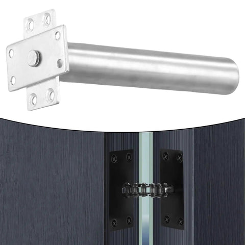 Automatic Door Closer Concealed Tubular Spring Soft Close For Doors Up To 50Kg Silver Finish Hardware