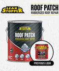 Rubberized Roof Patch 1 Gallon That Patches Leaks Fast With 100 Percent Flexible Instant Sealant For Built Up Roofs SBS Modified Roofs Metal Roofs And More Surfaces Black With A Ten Year Warranty on display