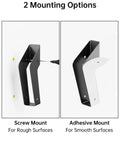 2 mounting options for Heavy Duty Under Desk Laptop Mount And Wall Holder Adjustable Metal Bracket for various surfaces.