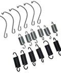 Heavy Duty Sleeper Sofa Spring Replacement Kit With Six Tough Steel Helical Springs And Head Hooks, 18 pieces for couch mechanism repair.