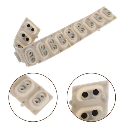 DIY Friendly Silicone Key Contact Strip For 13 Key Digital Pianos And Electronic Keyboards Replacement with close-up details