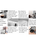 Semi Automatic Espresso Machine With 15 Bar Pressure And Powerful Milk Frother To Hit That Perfect Crema, Stainless Steel coffee maker with push-button operation.