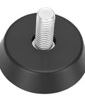 Heavy Duty 4 Pack Furniture Levelers With Threaded Galvanized Steel And Rubber Anti Slip Feet For Tables Chairs Sofas And Cabinets Easy Install Adjustable Durable - close-up of threaded leveler
