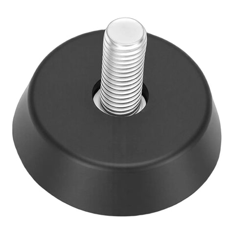 Heavy Duty 4 Pack Furniture Levelers With Threaded Galvanized Steel And Rubber Anti Slip Feet For Tables Chairs Sofas And Cabinets Easy Install Adjustable Durable - close-up of threaded leveler