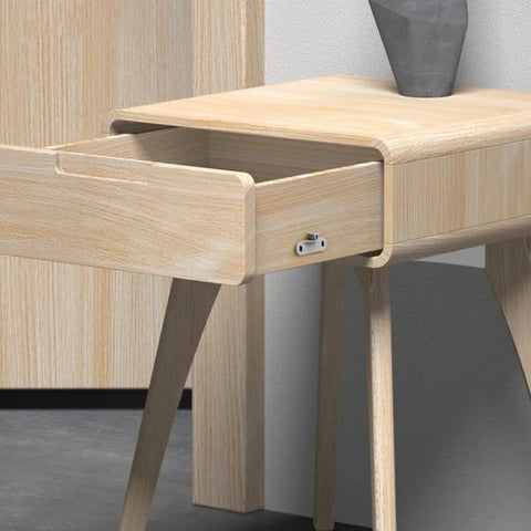 Real Smooth As Butter Cabinet Drawer Slides One Pair Heavy Duty Soft Closing Dampers Zero Hassle Installation Silent Shutting Track Kitchen Gear Upgraded In Minutes, showing open drawer on light wood nightstand.