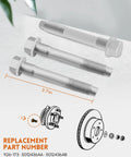 Front Wheel Hub Bolt 926 173 Replacement for Jeep Grand Cherokee 1999 to 2004 and Wrangler 2007 to 2018 shown in 3.71 inch size