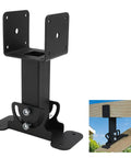 Heavy Duty Adjustable Saddle Bracket Kit For Pergola Roofs And Gazebos, 304 Stainless Steel with screws, installed view